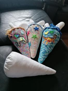 Schultüte mit Polster Inlay